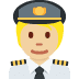 🧑🏼‍✈️ pilot: medium-light skin tone display on Twitter